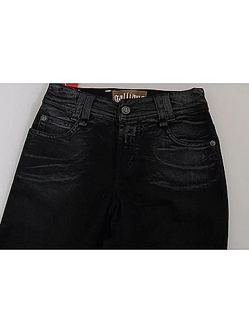 John Galliano Black Washed High Waist Flared Denim Casual Pants Women's Jeans (view 2)