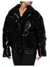 Dolce & Gabbana Basic 100% Synthetic Solid Black Black Polyester Quilted Puffer Coat Women's Jacket Size S - photo 2
