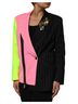 Dolce & Gabbana Basic 100% Cotton Solid Multi Color Multicolor Patchwork Embellished Coat Women's Jacket Size XS - photo 2