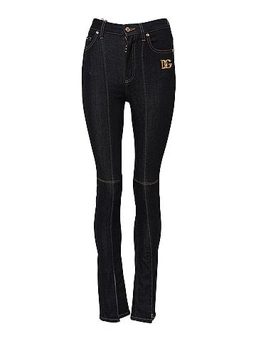 Dolce & Gabbana Basic Blue Cotton High Waist Skinny Denim Women's Jeans (view 1)