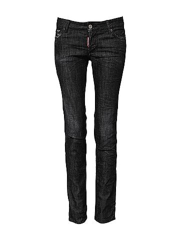 Dsquared2 Black Cotton Low Waist Skinny Denim Women's Jeans (view 1)