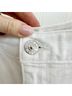 AYR 100% Cotton White Denim Shorts Size 26 - photo 4