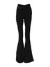 Dsquared2 100% Synthetic Solid Black Black Polyester High Waisted Flared Women's Pants Size XS - photo 1