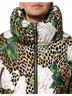 Dolce & Gabbana Basic 100% Synthetic Solid Multi Color Multicolor Leopard Rose Puffer Quilted Women's Jacket Size S - photo 4