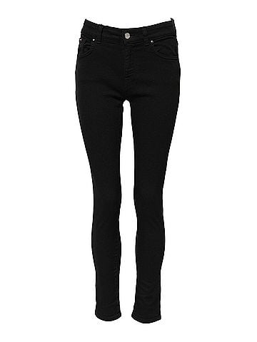 Dolce & Gabbana Basic Black Cotton Logo Skinny MidWaist Denim Women's Jeans (view 1)