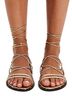 Schutz 100% Leather Solid Gold Sandals Size 9 1/2 - photo 1