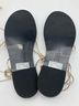 Schutz 100% Leather Solid Gold Sandals Size 9 1/2 - photo 5