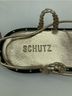 Schutz 100% Leather Solid Gold Sandals Size 9 1/2 - photo 6