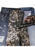 Dolce & Gabbana Basic 100% Silk Solid Multi Color Multicolor Patchwork Tapered Denim Women's Jeans Size S - photo 5