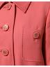 Dolce & Gabbana Basic 100% Wool Solid Pink Pink Buttoned Down Trench Coat Women's Jacket Size XS - photo 5