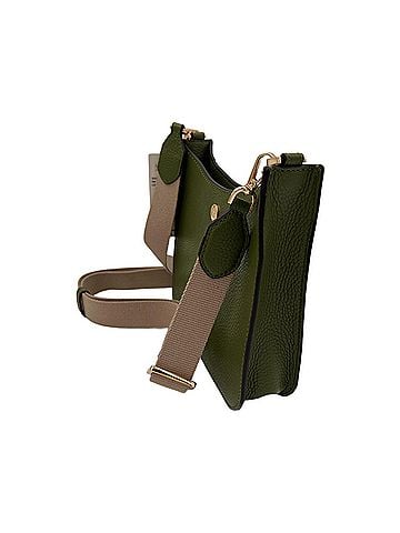 Michael Kors Briley Evergreen Small Pebbled Leather Messenger Bag (view 2)