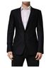 Dolce & Gabbana Basic 100% Wool Solid Black Black MARTINI Single Breasted Jacket Women's Blazer Size M - photo 1
