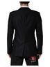 Dolce & Gabbana Basic 100% Wool Solid Black Black MARTINI Single Breasted Jacket Women's Blazer Size M - photo 3