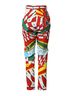 Dolce & Gabbana Basic 100% Cotton Solid Multi Color Multicolor Geometric Pattern Straight Women's Pants Size S - photo 2