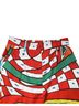 Dolce & Gabbana Basic 100% Cotton Solid Multi Color Multicolor Geometric Pattern Straight Women's Pants Size S - photo 3