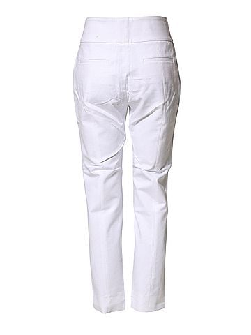 Peserico White High Waist Tapered Fit Chino Trouser Women's Pants (view 2)