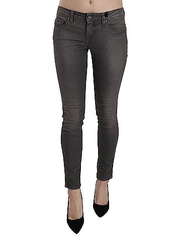 Costume National Gray Washed Low Waist Skinny Women's Jeans (view 1)