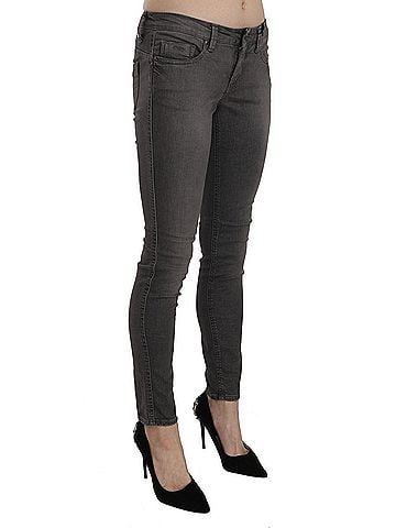 Costume National Gray Washed Low Waist Skinny Women's Jeans (view 2)