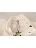 Ermanno Scervino 100% Synthetic Solid White Button Down White Long Sleeve Polyester Women's Jacket Size S - photo 4