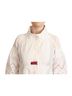 Ermanno Scervino 100% Synthetic Solid White Button Down White Long Sleeve Polyester Women's Jacket Size S - photo 5