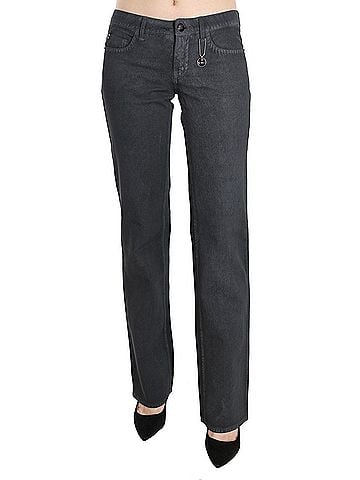 Costume National Gray Low Waist Straight Denim Pants Women's Jeans (view 1)