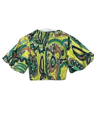 Simon Miller Poplin Vida Short Sleeve Blouse (view 2)