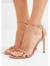 Stuart Weitzman 100% Patent Leather Tan Heels Size 10 1/2 - photo 3