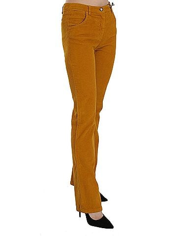 Costume National Orange High Waist Straight Trouser Women's Pants (view 2)