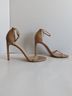 Stuart Weitzman 100% Patent Leather Tan Heels Size 10 1/2 - photo 7
