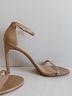 Stuart Weitzman 100% Patent Leather Tan Heels Size 10 1/2 - photo 8