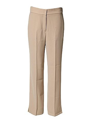 Emporio Armani Beige High Waist Straight Chino Trouser Women's Pants (view 1)