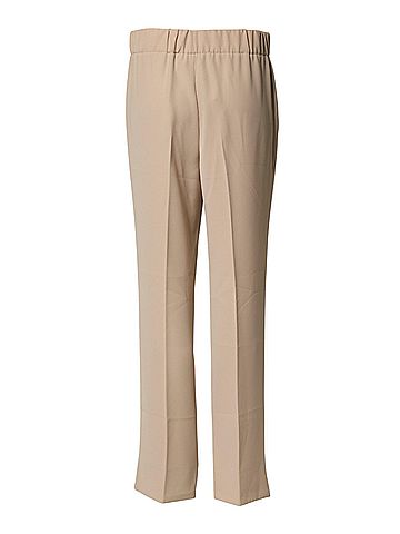 Emporio Armani Beige High Waist Straight Chino Trouser Women's Pants (view 2)