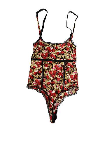 Roberto Cavalli Multicolor CherryPrint Lace Bodysuit Women's Underwear (view 2)