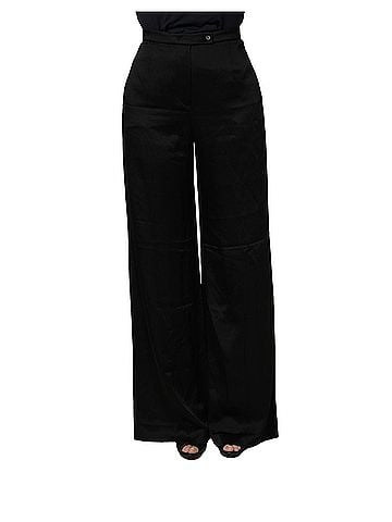 Alberta Ferretti Black HighWaist WideLeg Women Trouser Women's Pants (view 1)