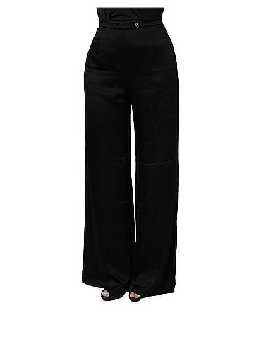 Alberta Ferretti Black HighWaist WideLeg Women Trouser Women's Pants (view 2)