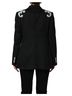 Dolce & Gabbana Basic 100% Wool Solid Black Black Stripe Double-Breasted Blazer Women's Jacket Size 14 - photo 3