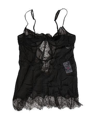 Dolce & Gabbana Basic Black Silk Lace Lingerie Chemise Top Women's Underwear (view 2)