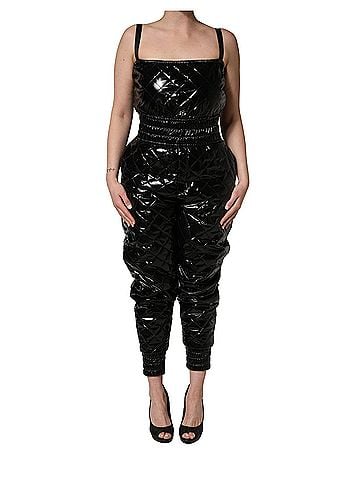 Dolce & Gabbana Basic Black Sleeveless Romper Jumpsuit Women's Dress (view 1)