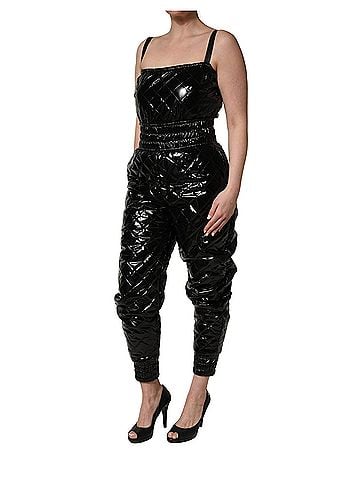 Dolce & Gabbana Basic Black Sleeveless Romper Jumpsuit Women's Dress (view 2)