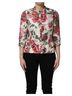 Dolce & Gabbana Basic 100% Silk Solid Multi Color Multicolor Peony Print Polyester Coat Women's Jacket Size L - photo 1