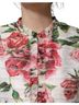 Dolce & Gabbana Basic 100% Silk Solid Multi Color Multicolor Peony Print Polyester Coat Women's Jacket Size L - photo 4