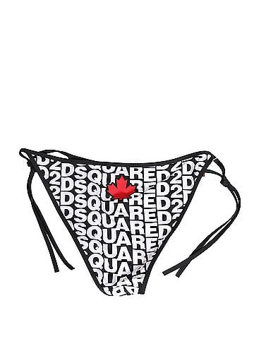 Dsquared2 Multicolor Nylon Logo Print Bikini Bottom Women's Swimwear (view 2)