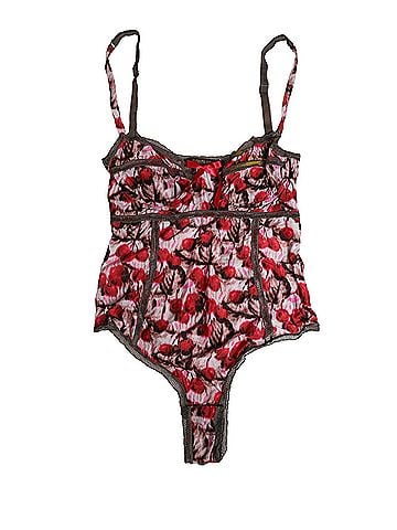 Roberto Cavalli Multicolor CherryPrint Lace Bodysuit Women's Underwear (view 1)