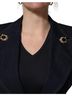 Dolce & Gabbana Basic 100% Cotton Solid Blue Blue Single-Breasted Denim Blazer Women's Jacket Size XS - photo 4