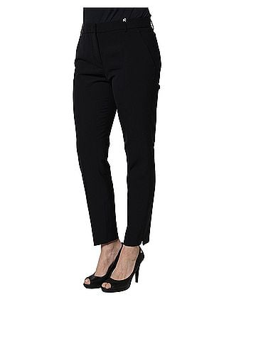 Peserico Black Skinny Mid Waist Chino Women Trouser Women's Pants (view 2)