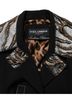Dolce & Gabbana Basic 100% Silk Solid Black Black Single-Breasted Brocade Coat Women's Jacket Size XS - photo 5
