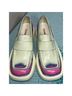 Camper Graphic White Pink Purple Flats Size EU 39 - photo 8