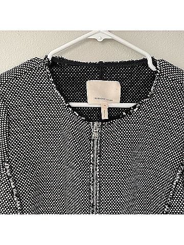 Rebecca Taylor Tweed Zip Up Blazer Jacket Blazer (view 2)
