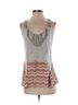 A Common Thread 85% Polyester 15% Rayon 100% Silk Stripes Multi Color Sleeveless Blouse Size S - photo 1