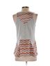 A Common Thread 85% Polyester 15% Rayon 100% Silk Stripes Multi Color Sleeveless Blouse Size S - photo 2